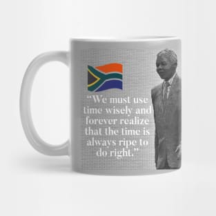 Nelson Mandela - Don't waste time Mug